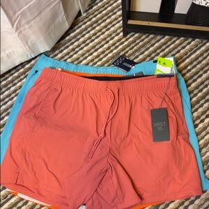 VRST Men's Athletic Shorts - Coral